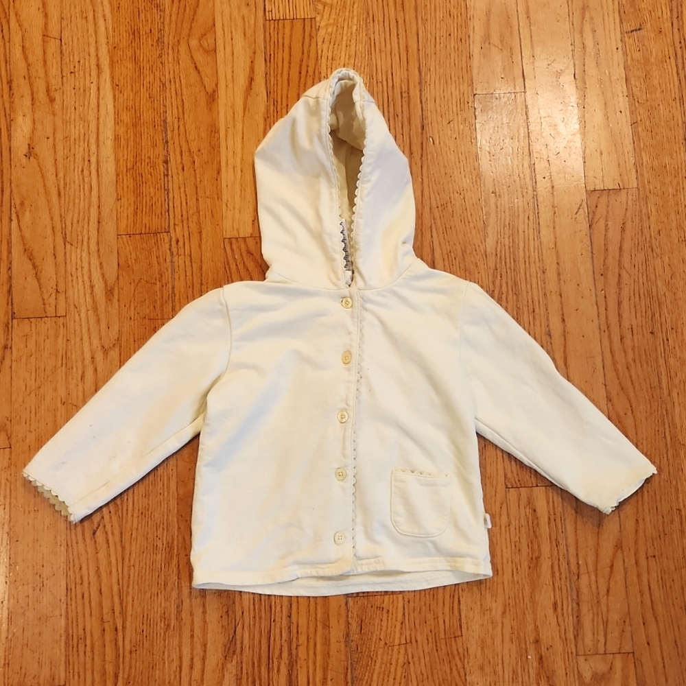 GAP girls hooded yellow jacket 18-24 months